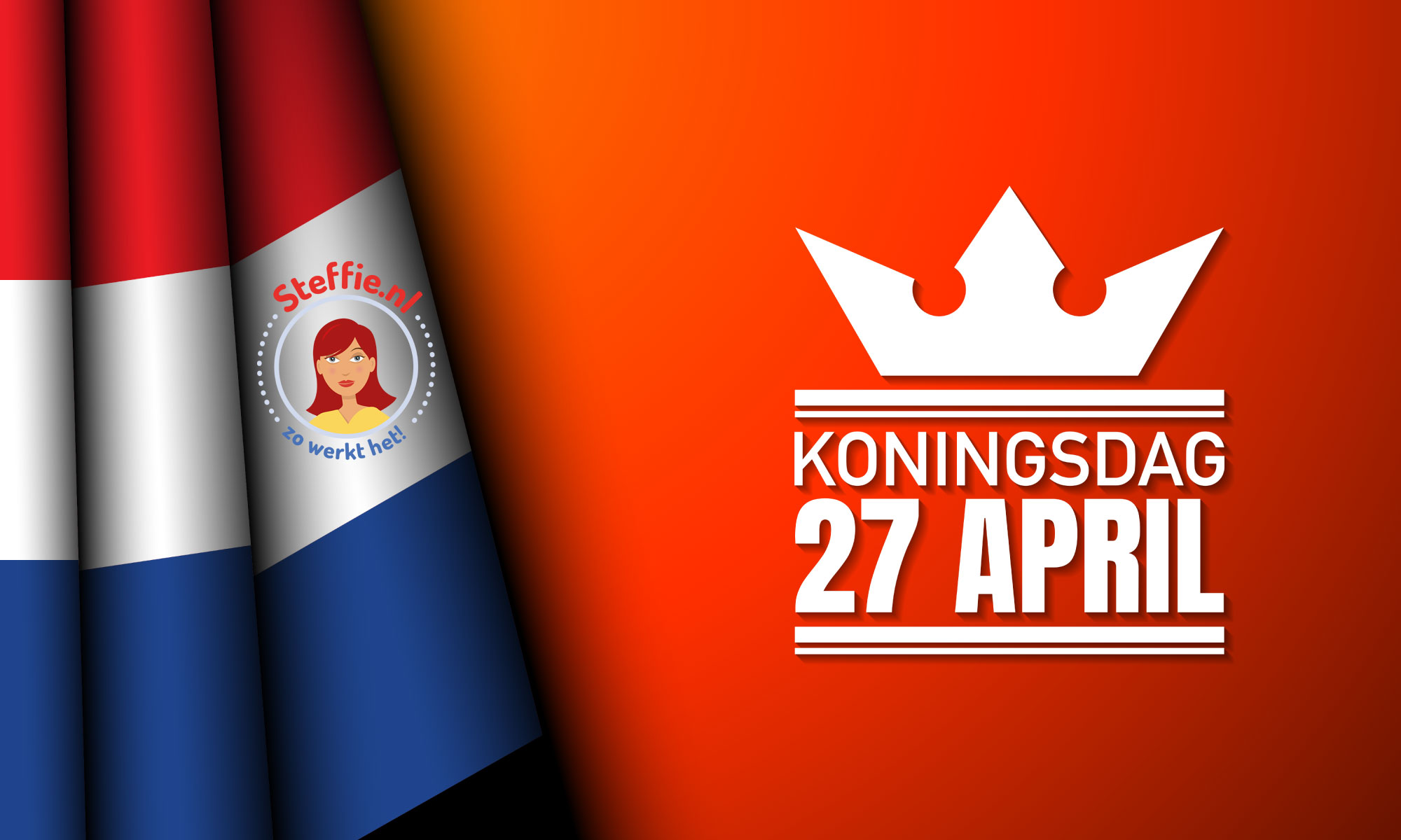 Woensdag is het Koningsdag. Op Koningsdag vieren wij de verjaardag van Koning Willem-Alexander.